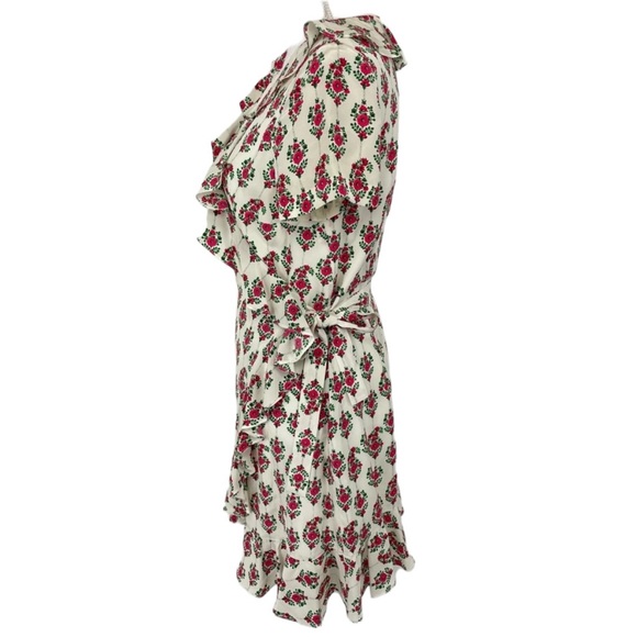 Club Monaco Silk Wrap Dress Small - Picture 5 of 15